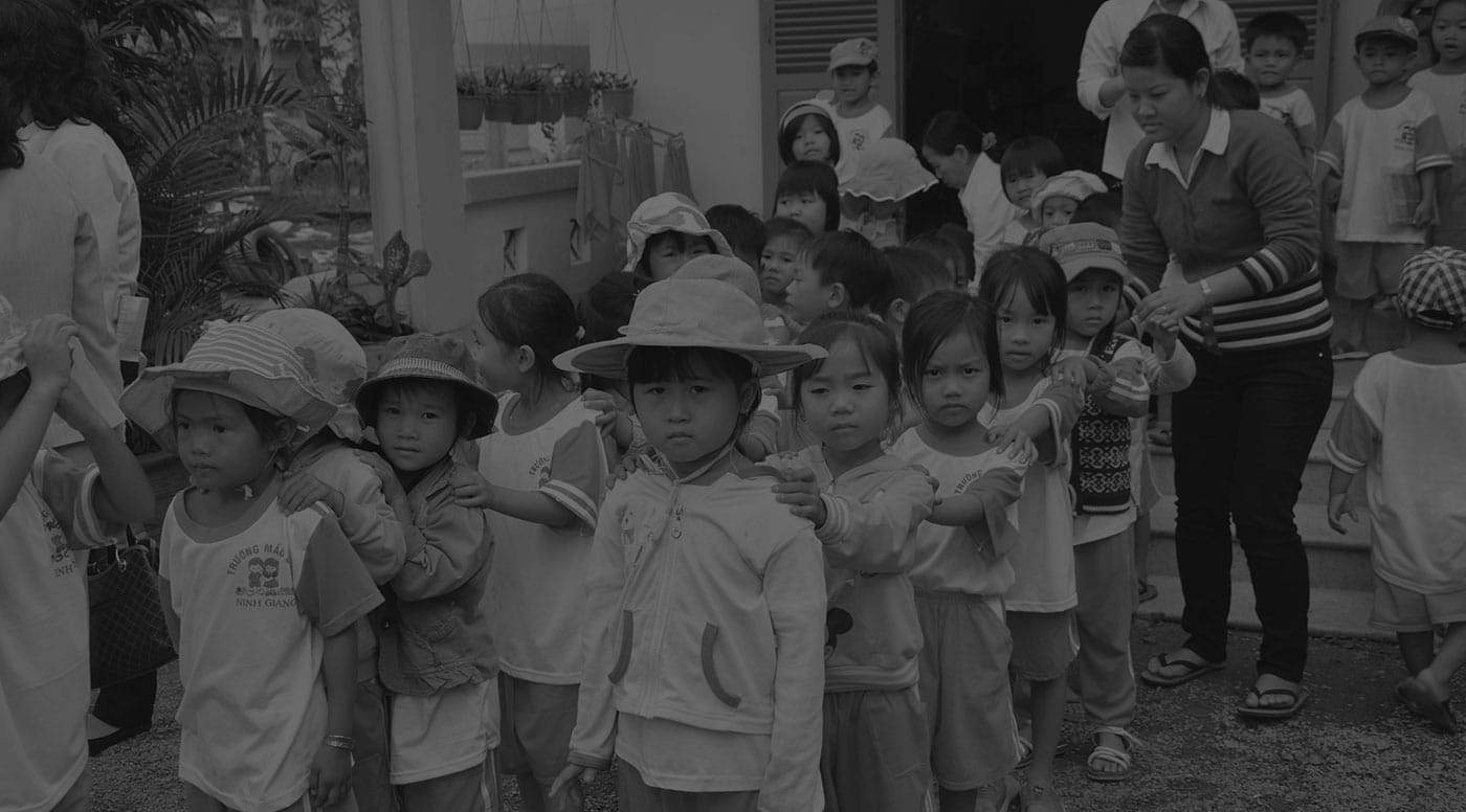 Un groupe d'enfants au Vietnam